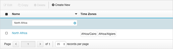 Figure shows a configured time set in the Callable Time Sets view