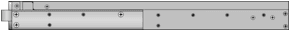 Figure shows edge mounting bracket