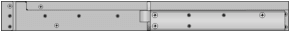 Figure shows edge mounting bracket