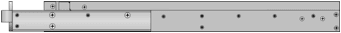Figure shows edge mounting bracket