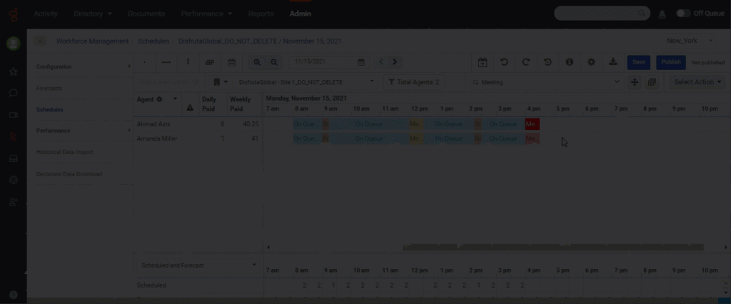 View shift changes and revert to a previous version