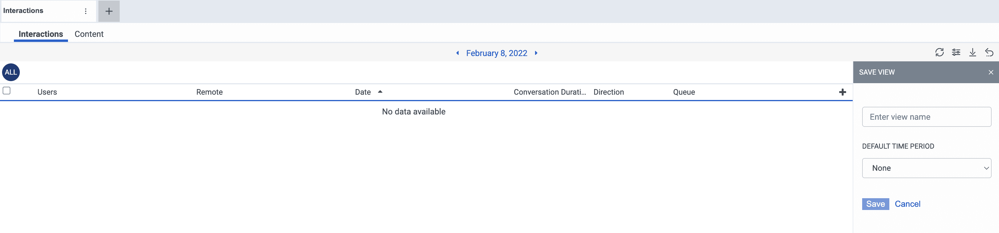 Select Default View