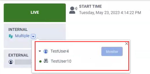 Monitoring already in progress