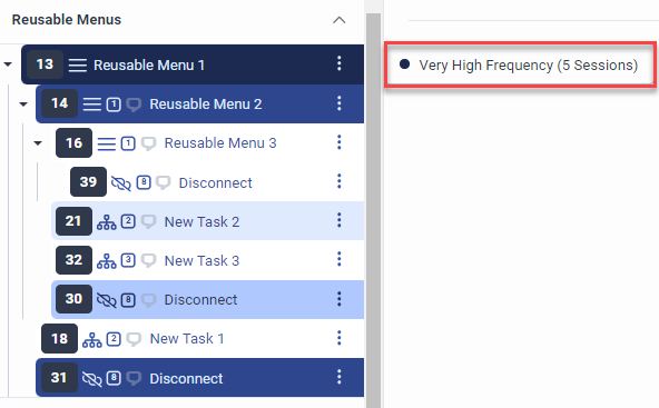 Flow Insights example for reusable menu frequency