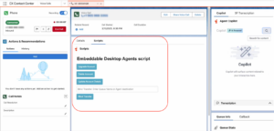 This image is a screenshot of voice call record page that opens for an agent in Salesforce Service Cloud Voice console.