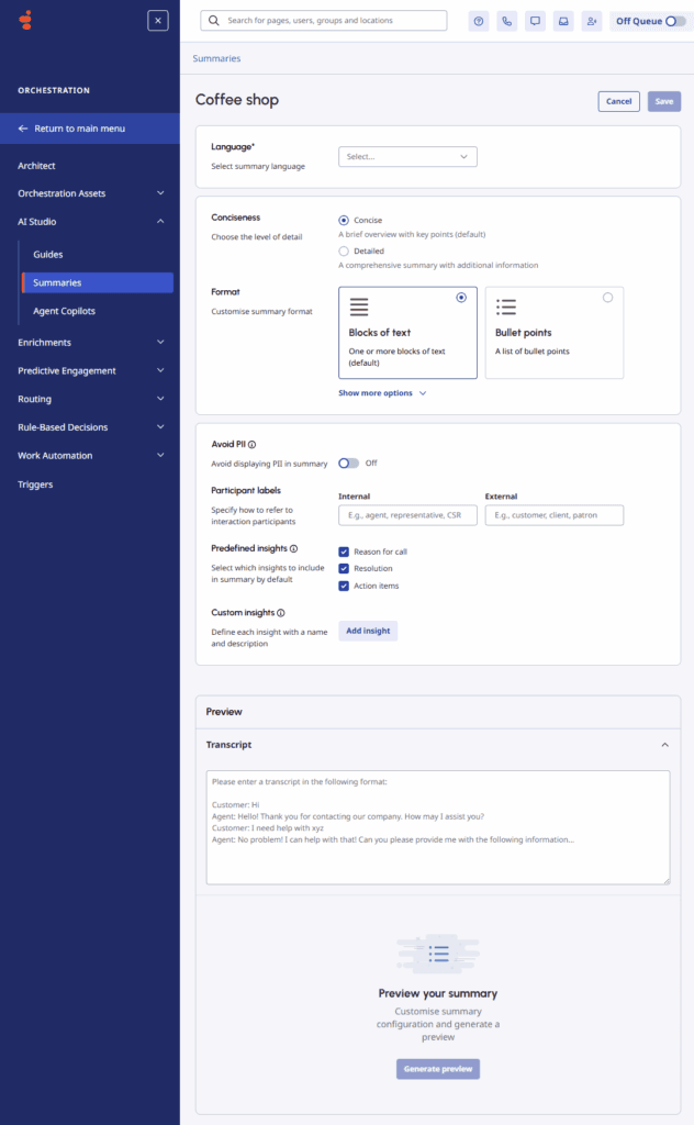 AI Studio Summaries