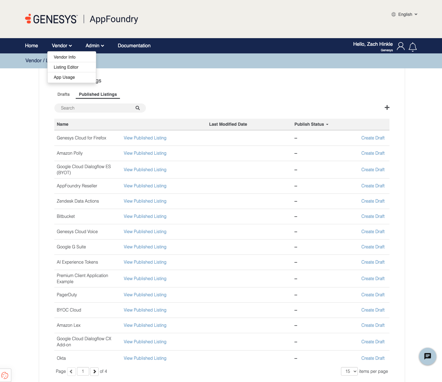 AppFoundry published listing