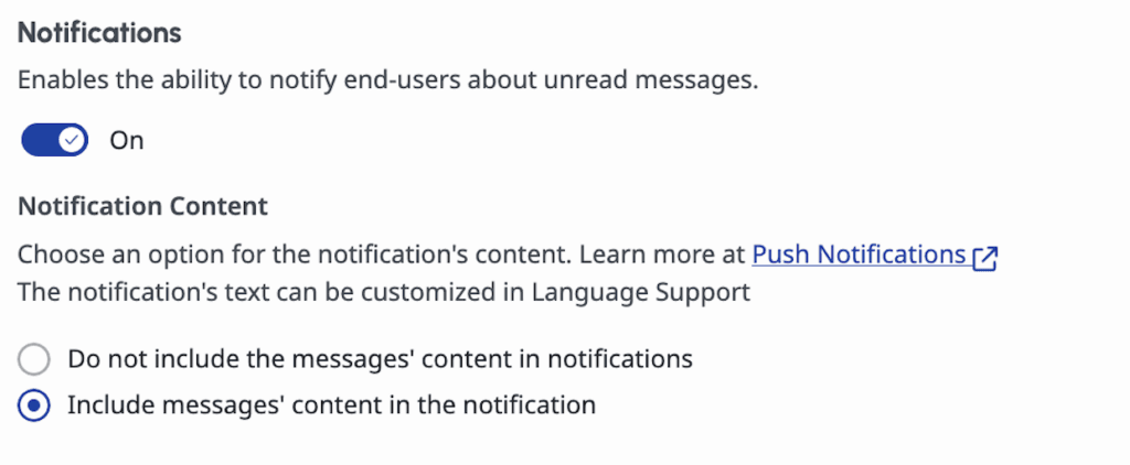 Admin configuration