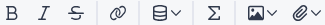Rich Text Builder toolbar