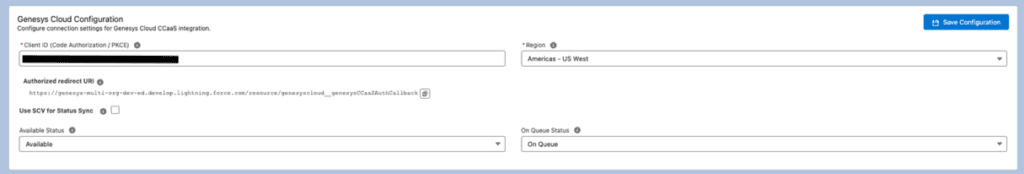 This image is a screenshot of the Setup Manager of the CX Cloud CCaaS app in Salesforce.