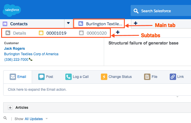 Click to enlarge. Transfer main tab and subtabs in Salesforce