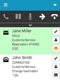 Click to enlarge. Email icon indicating open email window