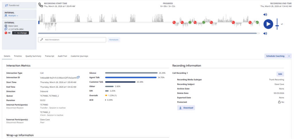 Click to enlarge. Screenshot of interaction details tab.